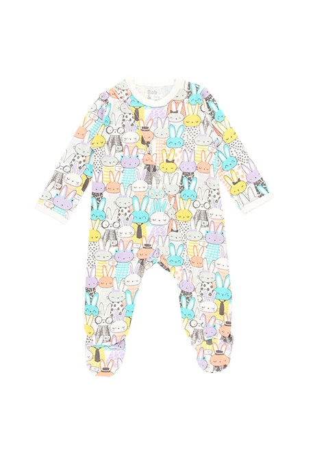Grenouillère en tricot pour bébé - organique