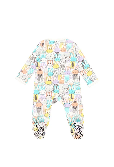 Grenouillère en tricot pour bébé - organique