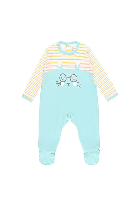 Grenouillère en tricot pour bébé - organique