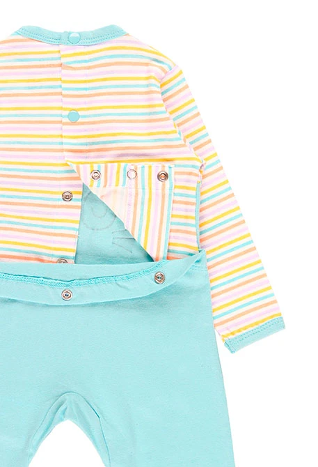 Grenouillère en tricot pour bébé - organique
