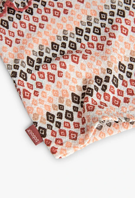T-shirt de malha para bebé menina em cor pastel com estampado