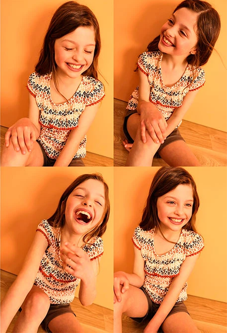 Baby girl's pastel-coloured knitted T-shirt with print