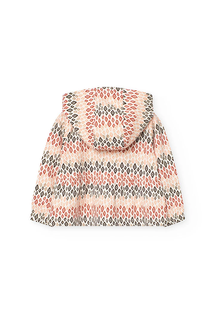 Gilet en maille pour bébé fille avec motif multicolore