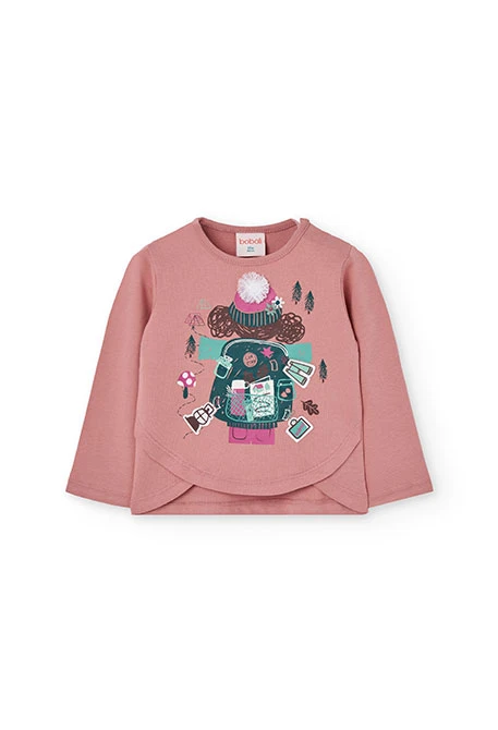 Pink cotton girl´s T-shirt