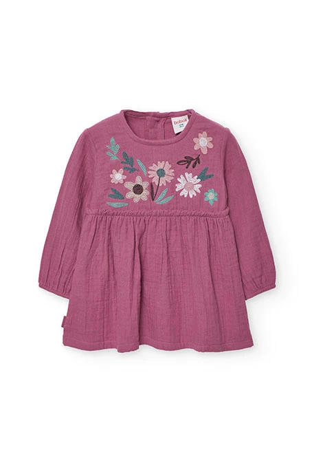 Rosa Blumenmuster Kleid