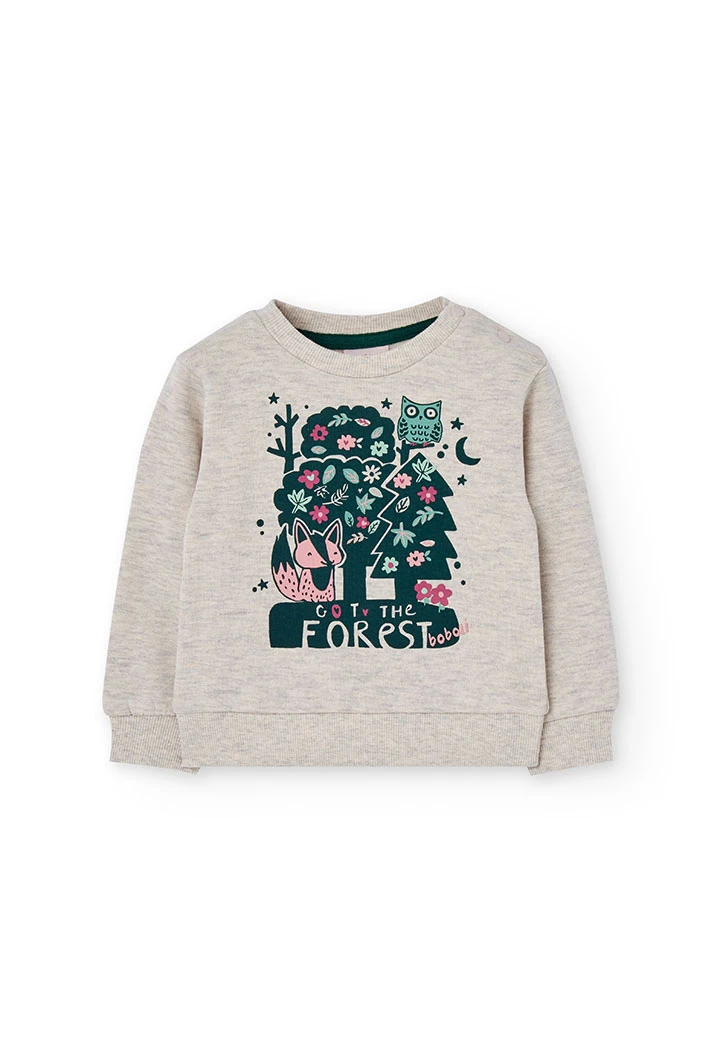 Beige knit girl´s set