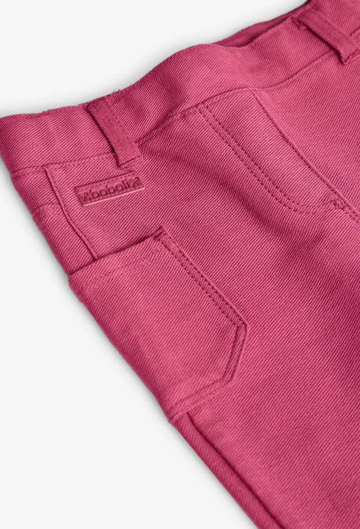 Strickhose Mädchen in Erdbeerfarbe