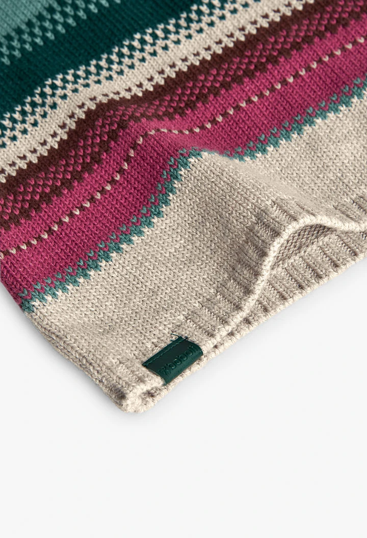 Kleid mit mehrfarbigen Streifen