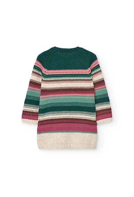 Abito a righe multicolori