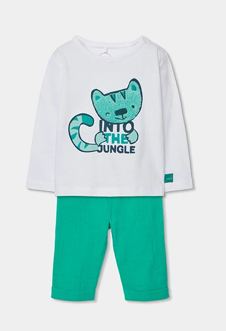 Set neonato cotone bianco