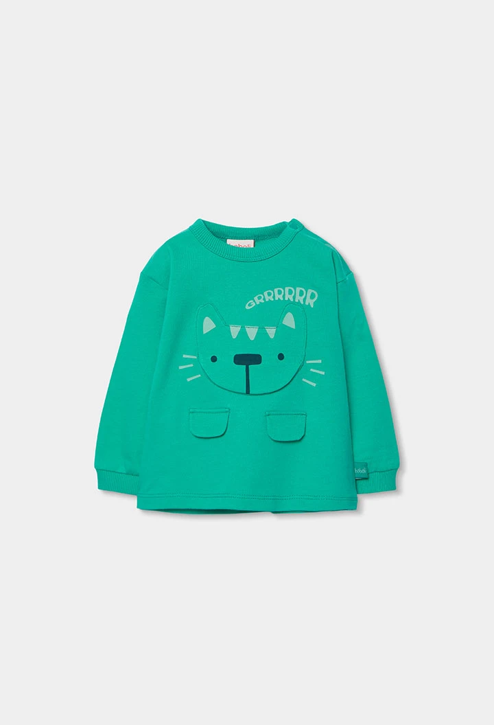 Ensemble bébé garçon maille verte