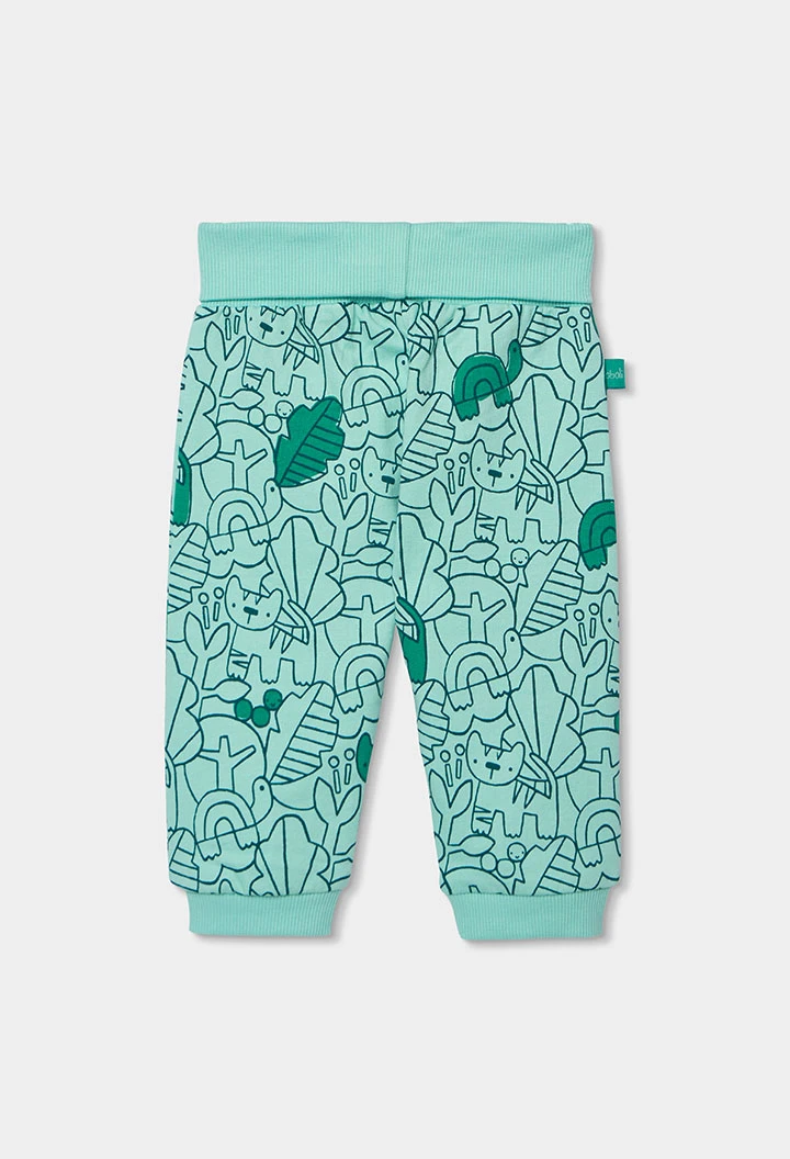 Conjunto bebé menino tricô verde