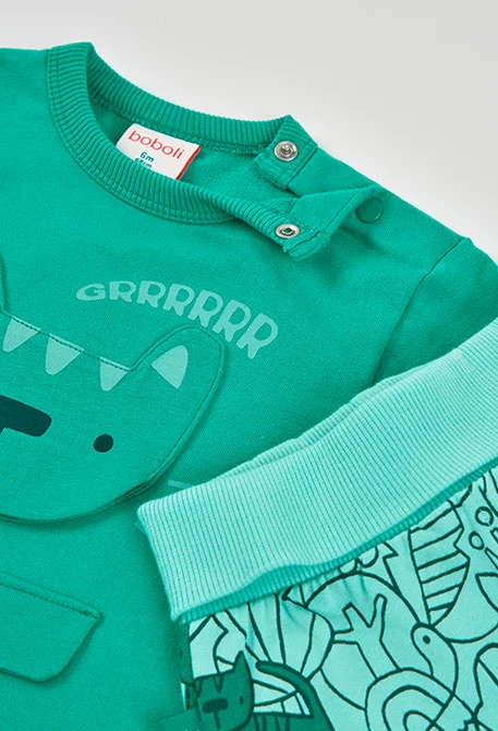 Conjunto bebé niño punto verde