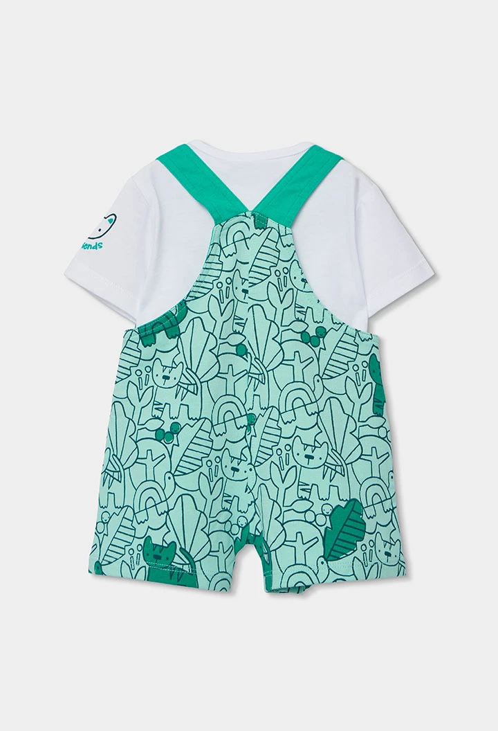 Ensemble en maille imprimé bébé coton