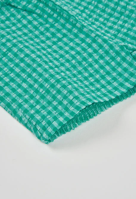 Ensemble bébé en coton blanc et vert