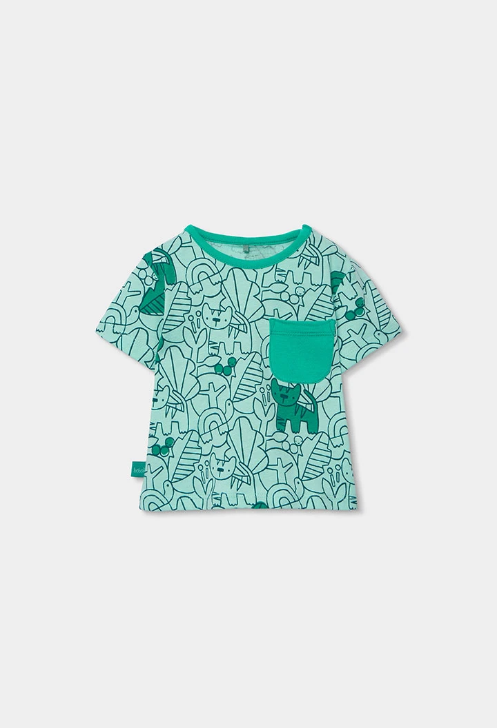 Conjunto bebé estampado algodão