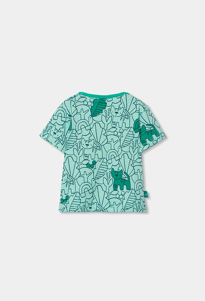 Bedrucktes Baumwollset für Babys