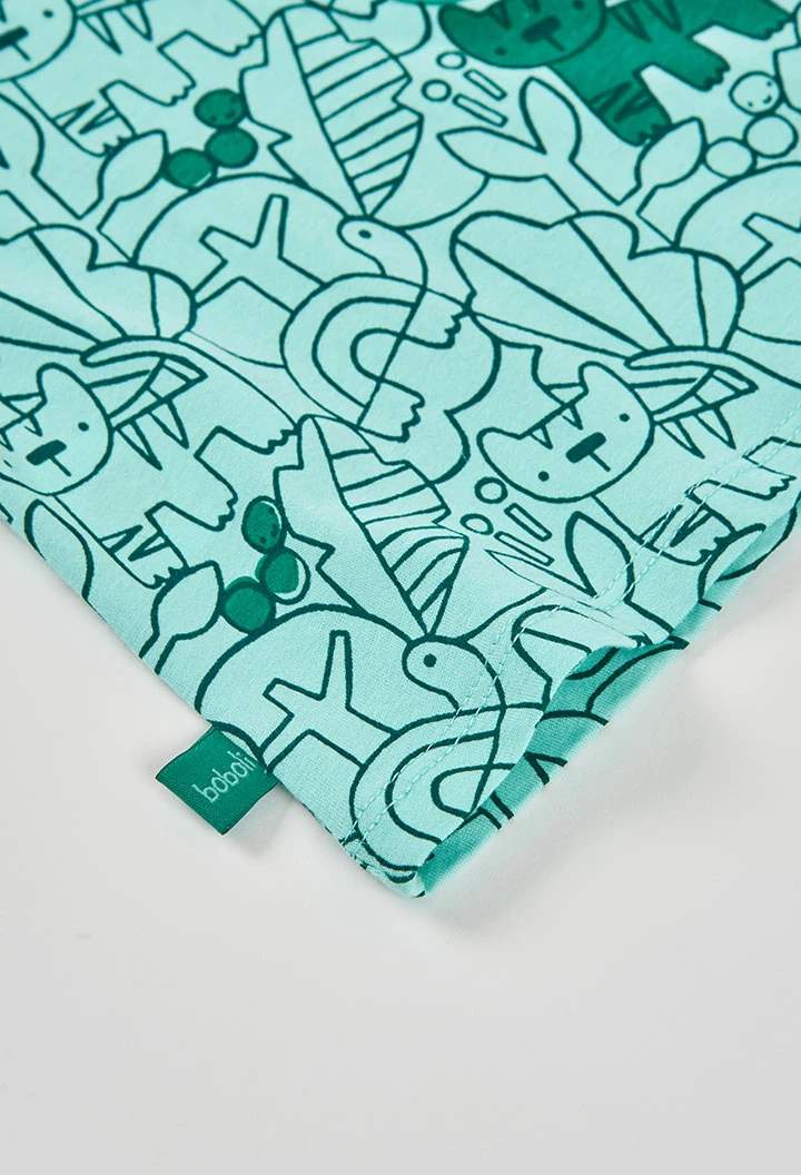 Conjunto bebé estampado algodão