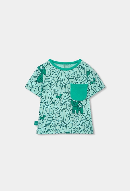 Bedrucktes Baumwollset für Babys