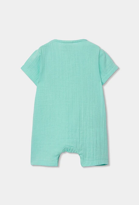 Tutina neonato cotone verde