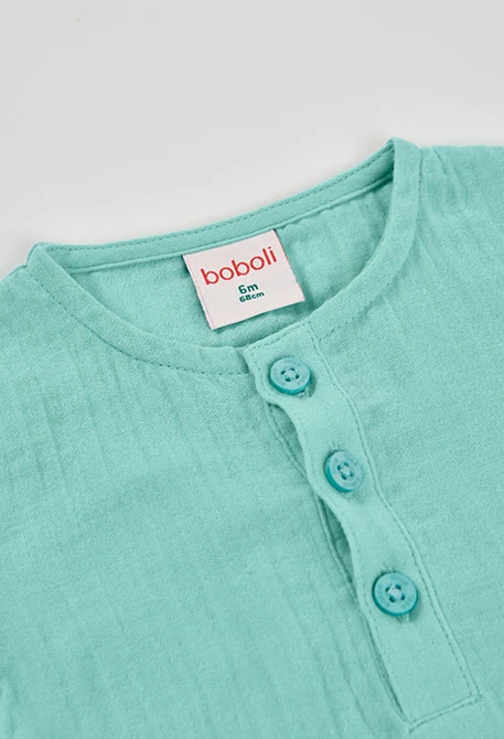 Tutina neonato cotone verde