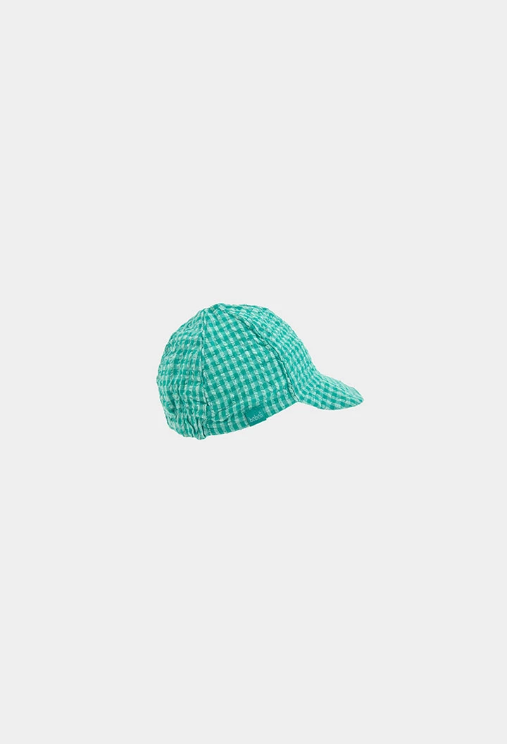 Baby green checkered cap