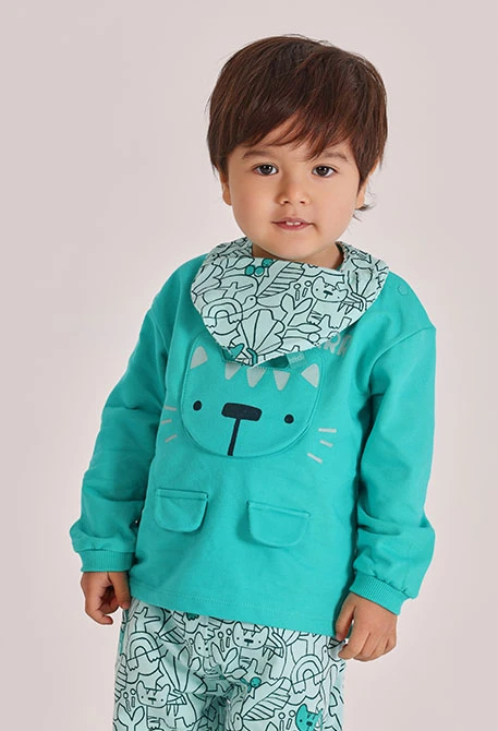 Pack 2 baberos bebé algodón estampado