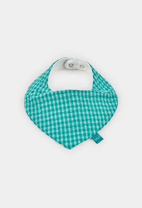 Pack de 2 babetes de bebé em algodão estampado