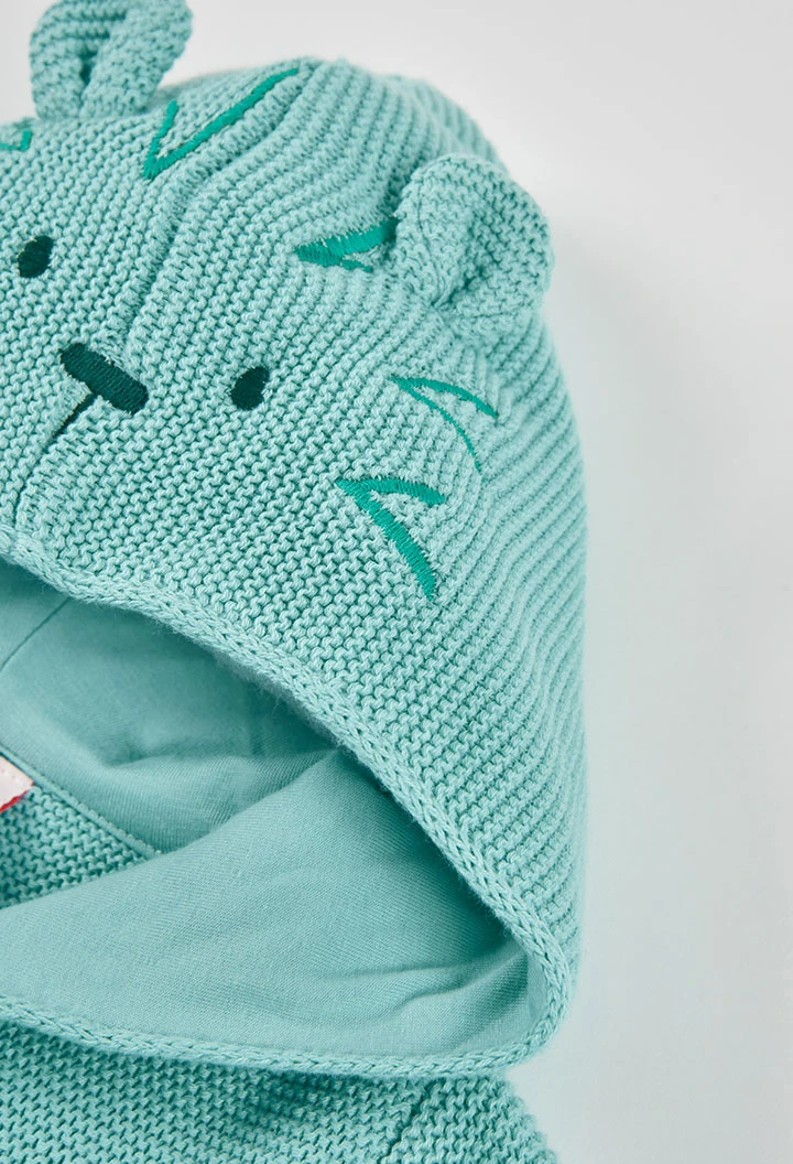 Chaqueta bebé punto verde