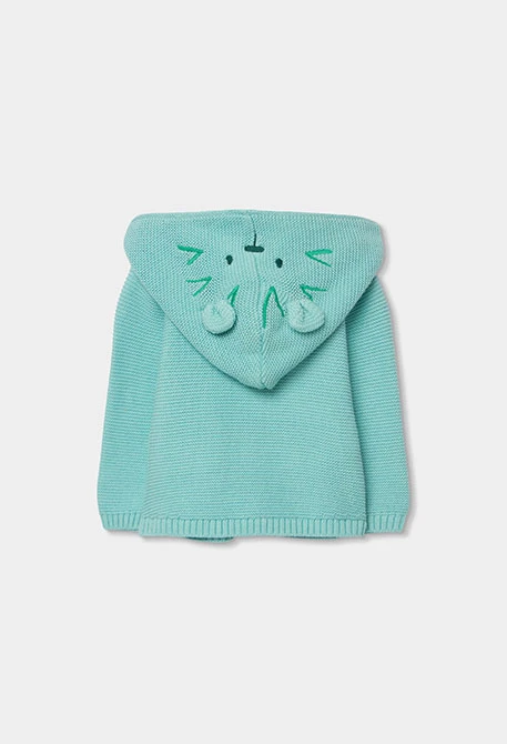 Chaqueta bebé punto verde
