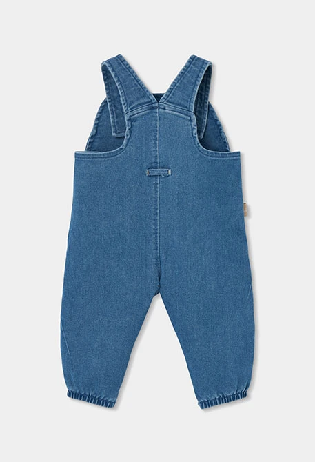 Ensemble denim bébé garçon bleu brodé d\'ours