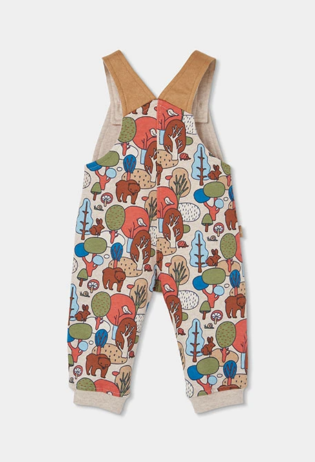 Ensemble en maille bébé garçon imprimé forêt