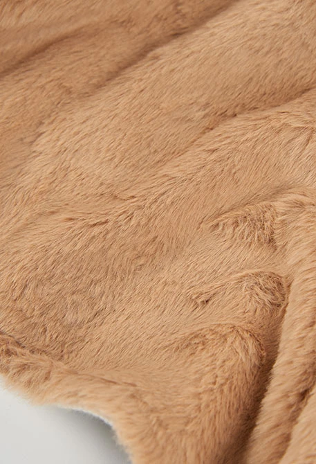 Chaqueta punto bebé marrón reversible a rayas