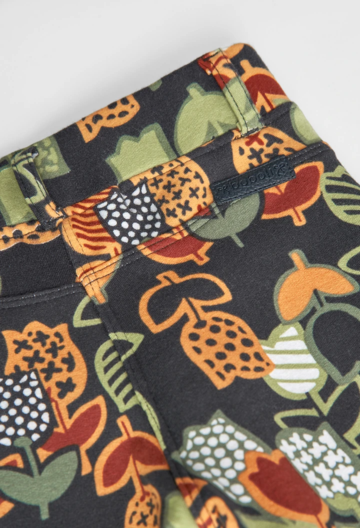 Fleece trousers printed for baby -BCI