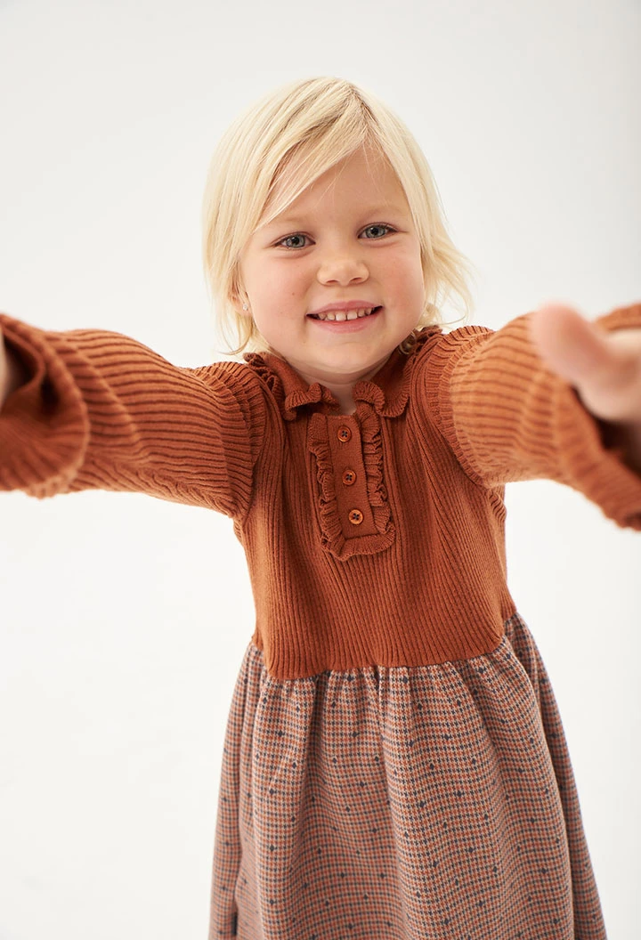 Robe bi matiere pour bébé -BCI
