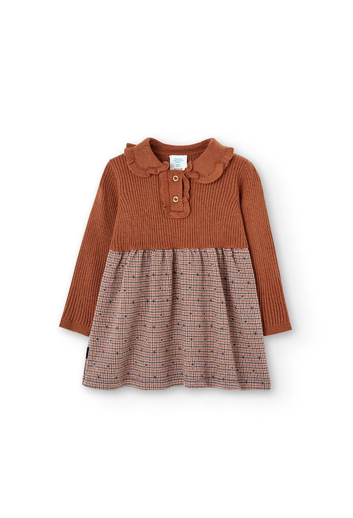 Knitwear dress combined for baby -BCI