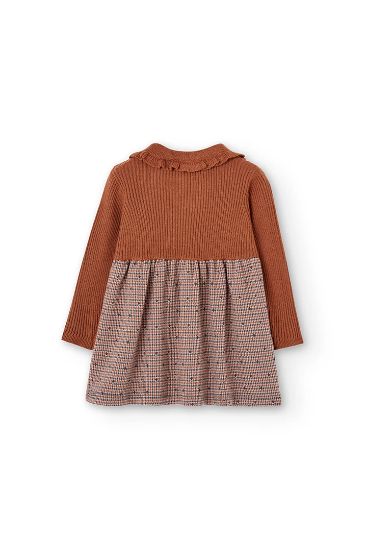 Robe bi matiere pour bébé -BCI