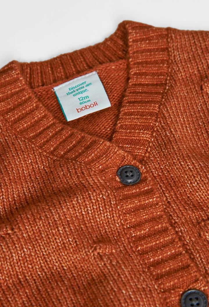 Knitwear jacket for baby girl