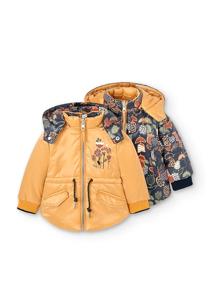 Parka réversible en toile technique pour bébé
