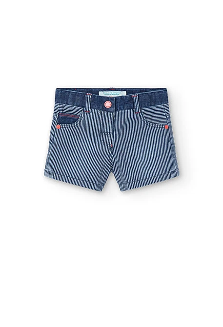 Jeans - Bermuda-Shorts,  für Baby-Mädchen, in Farbe Blau
