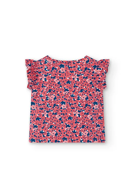 Baby boy's flower print knit T-shirt