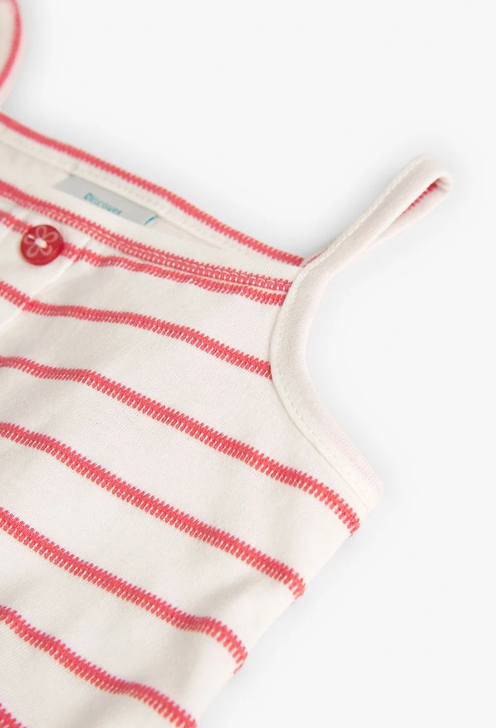 Haut en tricot fantaisie rayé pour bébé fille