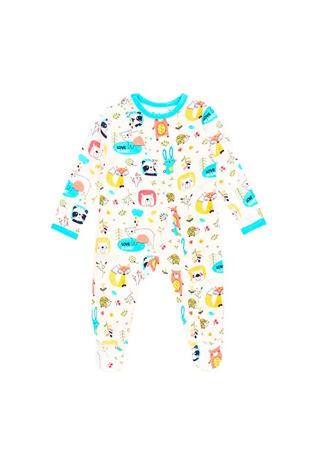 Grenouillère en tricot pour bébé - organique