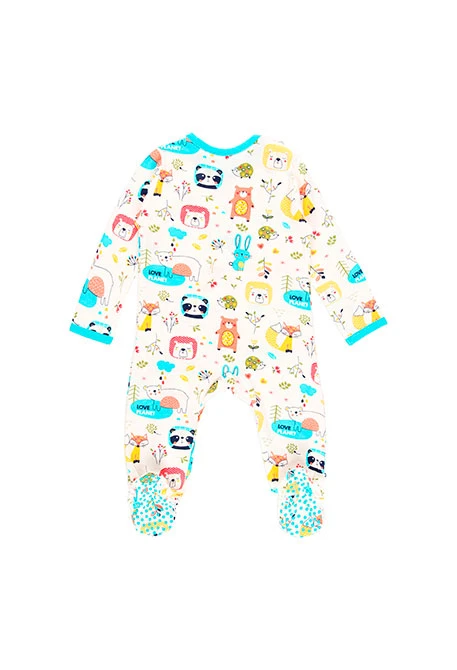 Grenouillère en tricot pour bébé - organique