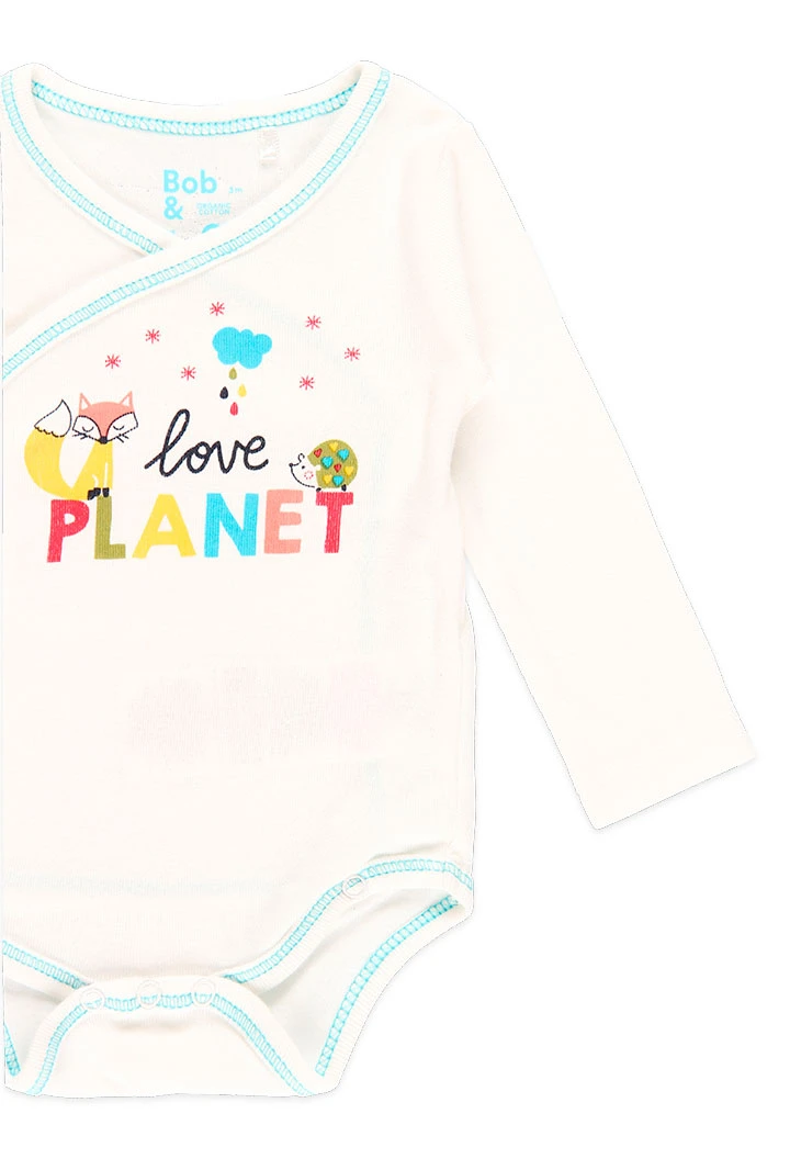 Pack punto de bebé orgánico "love planet"