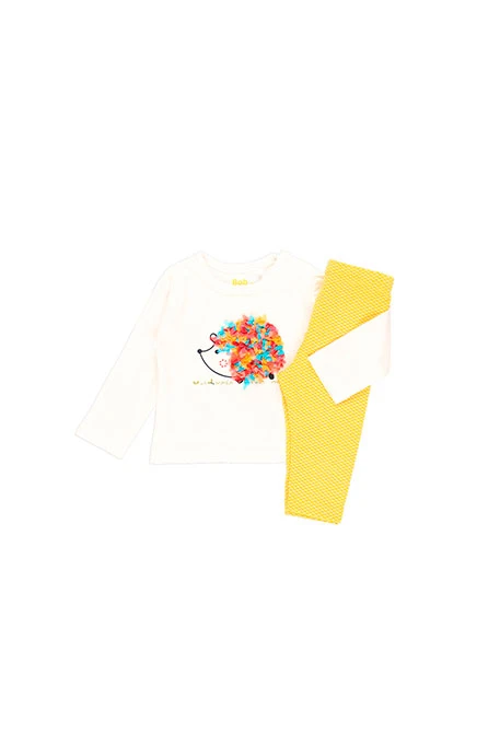 Pack en tricot pour bébé fille - organique