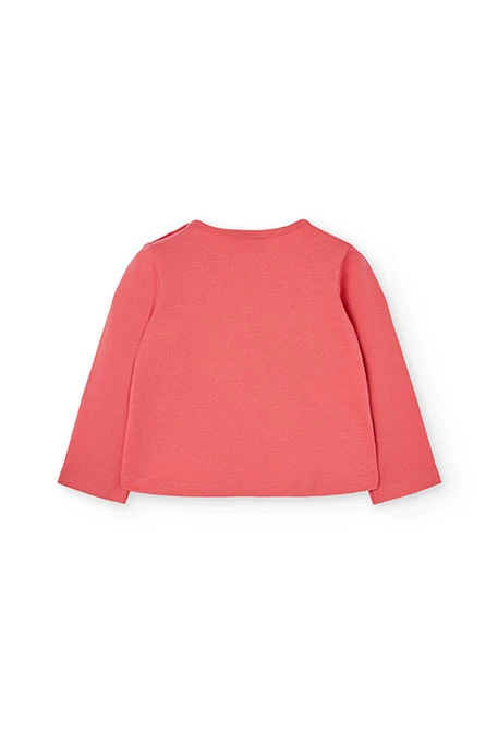 Camiseta niña algodón en rosa