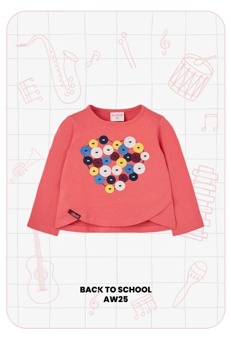 T-shirt fille coton rose