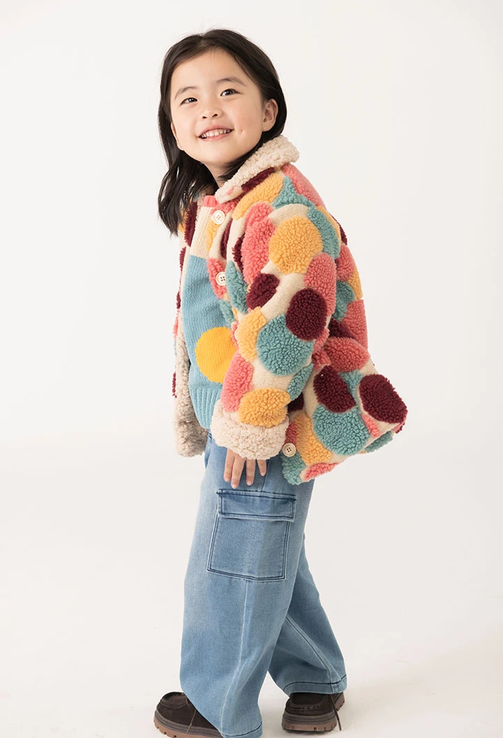 Pantaloni in denim bambina blu