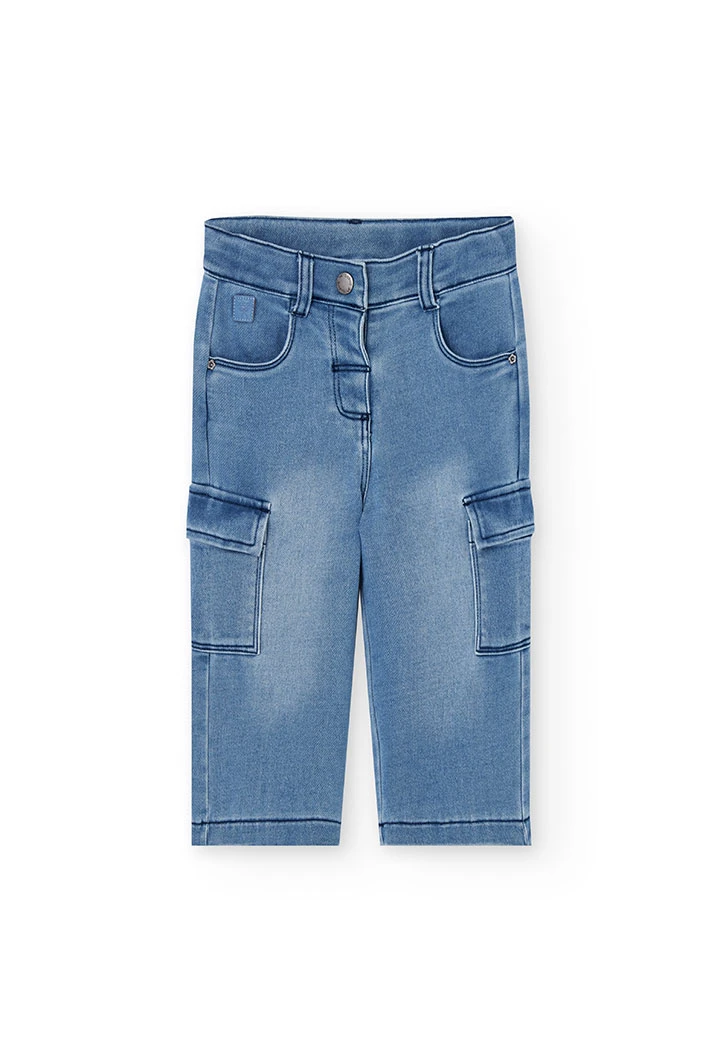 Mädchenjeanshose blau